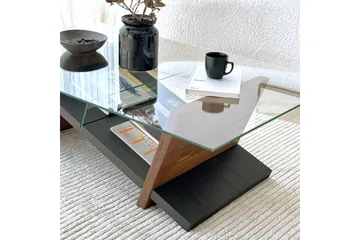 Gweneth Sofabord 105 cm - Svart/Brun - Møbler - Bord - Sofabord & salongbord