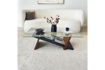 Gweneth Sofabord 105 cm - Svart/Brun - Møbler - Bord - Sofabord & salongbord