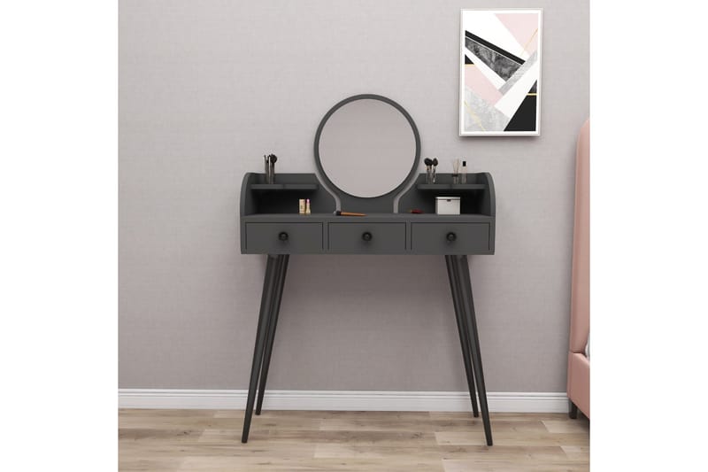 Habiba Sminkebord 93,6 cm - Antrasitt - Møbler - Bord - Sminkebord & toalettbord