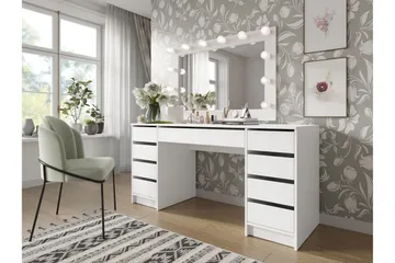 Harland Sminkbord 154 cm - Hvit - M øbler - Bord - Sminkebord & toalettbord