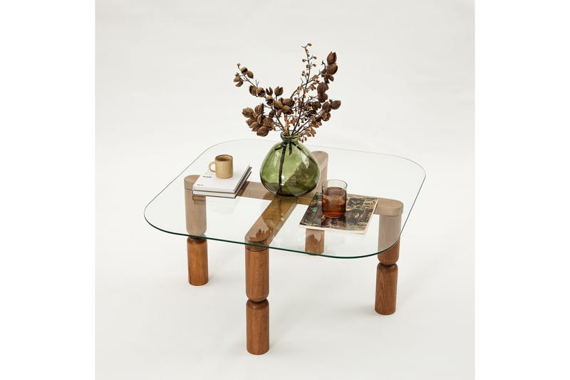 Harman Sofabord 80 cm - Valnøtt - Møbler - Bord - Sofabord & salongbord