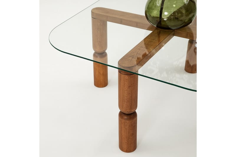 Harman Sofabord 80 cm - Valnøtt - Møbler - Bord - Sofabord & salongbord