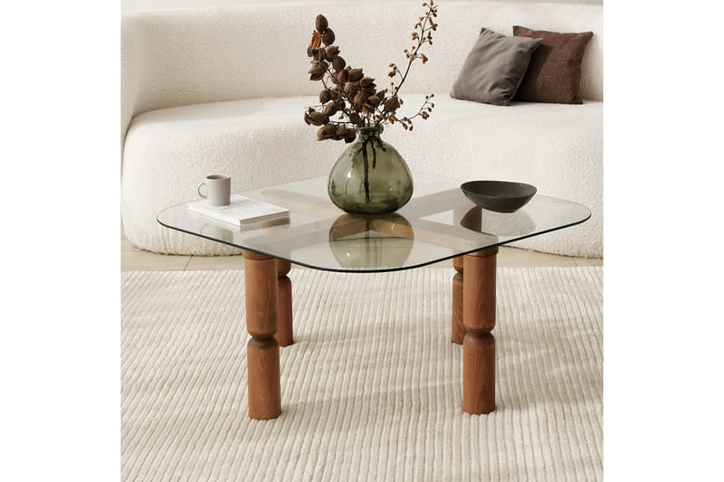 Harman Sofabord 80 cm - Valnøtt - Møbler - Bord - Sofabord & salongbord