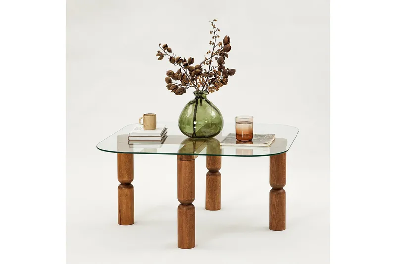 Harman Sofabord 80 cm - Valnøtt - Møbler - Bord - Sofabord & salongbord