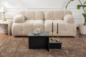 Harmony NO_BRAND Fabrony salongbord 80x40 cm Svart - Møbler - Bord - Sofabord & salongbord