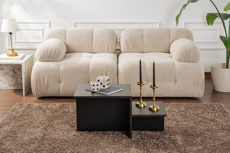 Harmony NO_BRAND Fabrony salongbord 80x40 cm Svart - Møbler - Bord - Sofabord & salongbord
