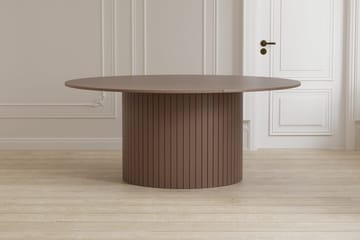 Härön Rundt Spisebord 180 cm i Tre med Mørkt Treutseende - Brun - Møbler - Bord - Spisebord & kjøkkenbord
