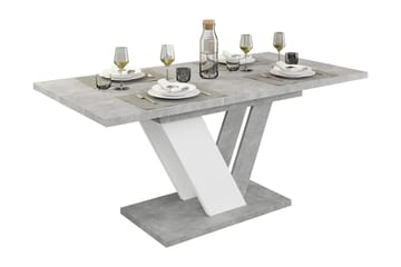 Harumi Matbord 120 cm Rektangulær - Grå/Hvit - Møbler - Bord - Spisebord & kjøkkenbord