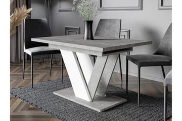 Harumi Matbord 120 cm Rektangulær - Grå/Hvit - Møbler - Bord - Spisebord & kjøkkenbord