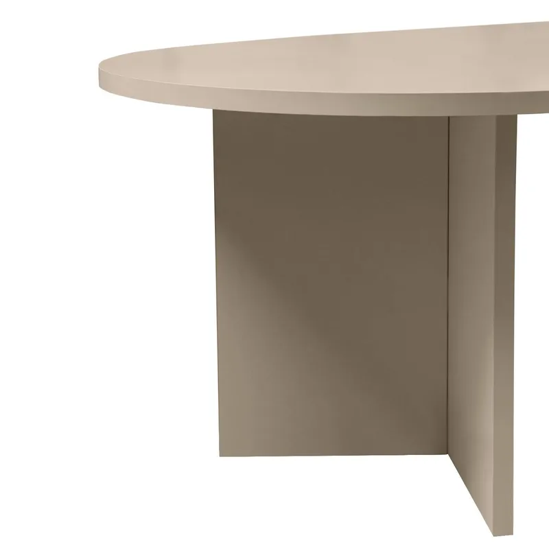 Hasina sofabord 119 cm ovalt - Mink - Møbler - Bord - Sofabord & salongbord
