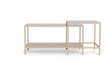 Hasslevik salongbord 90 cm - Klar/grå - Møbler - Bord - Sofabord & salongbord - Sofabord med oppbevaring