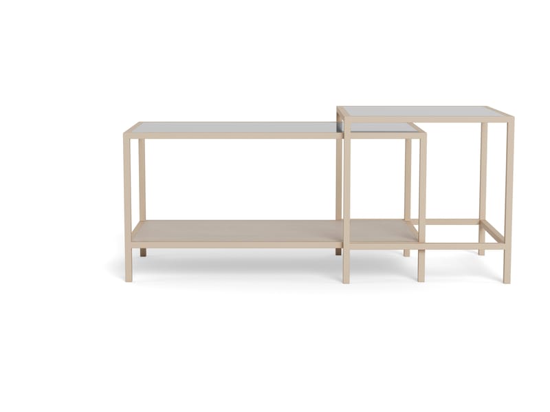 Hasslevik salongbord 90 cm - Klar/grå - Møbler - Bord - Sofabord & salongbord - Sofabord med oppbevaring