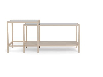 Hasslevik salongbord 90 cm - Klar/grå - Møbler - Bord - Sofabord & salongbord - Sofabord med oppbevaring