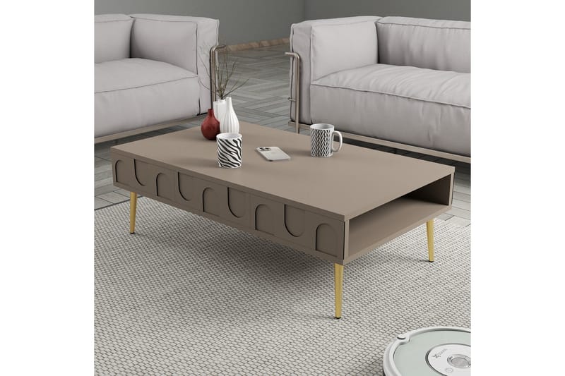 Hazim Sofabord 105 cm - Gull - Møbler - Bord - Sofabord & salongbord