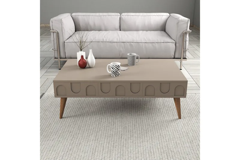 Hazim Sofabord 105 cm - Valnøtt - Møbler - Bord - Sofabord & salongbord