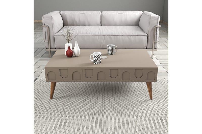 Hazim Sofabord 105 cm - Valnøtt - Møbler - Bord - Sofabord & salongbord