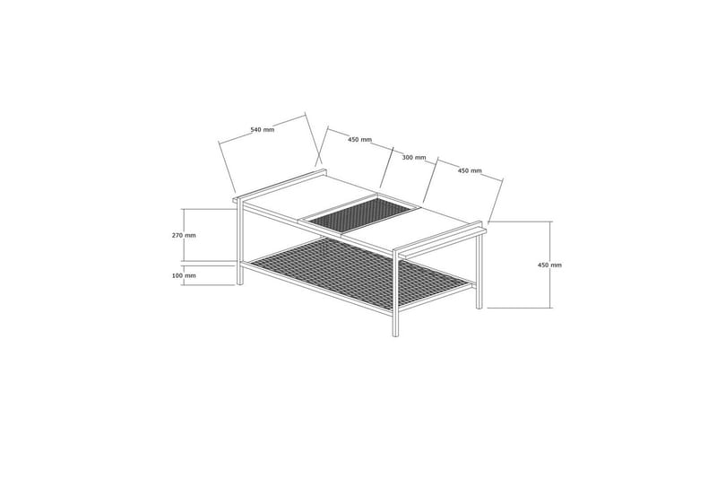 Healer Sofabord 120 cm - Svart/Mørkfarget tre - Møbler - Bord - Sofabord & salongbord