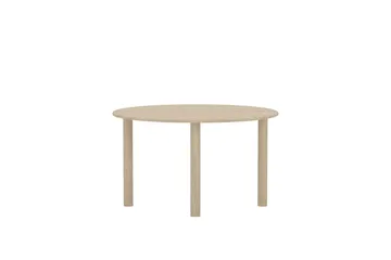 Hilo Ovalt Spisebord 130 cm i Tre med Eikeutseende - Beige - Møbler - Bord - Spisebord & kjøkkenbord