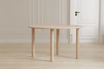 Hilo Ovalt Spisebord 130 cm i Tre med Eikeutseende - Beige - Møbler - Bord - Spisebord & kjøkkenbord