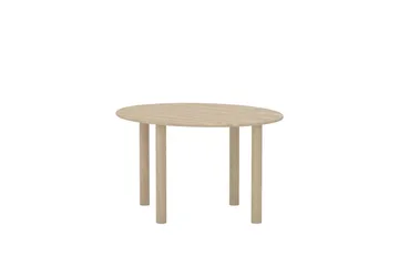 Hilo Ovalt Spisebord 130 cm i Tre med Eikeutseende - Beige - Møbler - Bord - Spisebord & kjøkkenbord