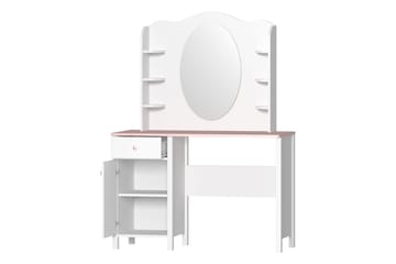 Hilts Sminkebord 110x52 cm - Hvit/Rosa - Møbler - Bord - Sminkebord & toalettbord