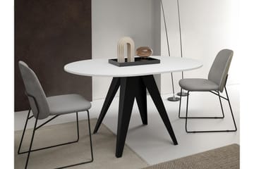 Hoban Lite Uttrekkbart Rundt Spisebord 90 cm - Svart - Møbler - Bord - Spisebord & kjøkkenbord
