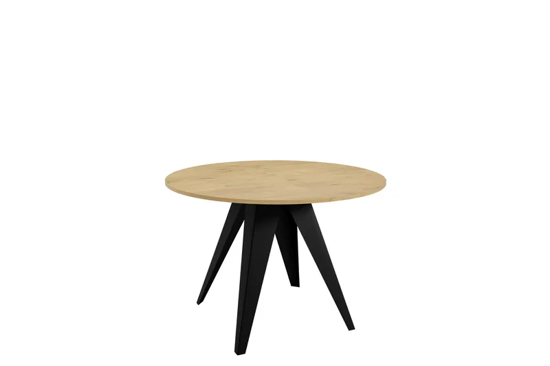 Hoban Spisebord 128 cm, Svart/Beige