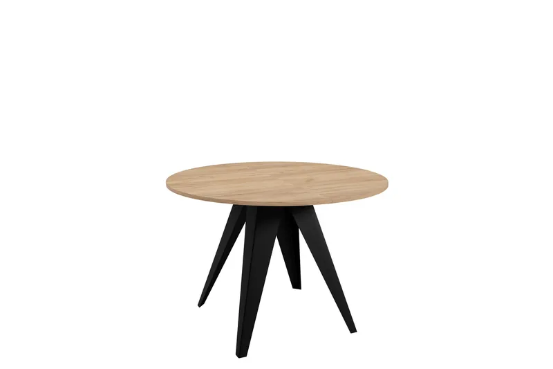 Hoban Spisebord 128 cm, Svart/Beige