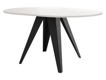 Hoban Spisebord rundt uttrekkbart 100-138 cm - svart, grå - Møbler - Bord - Spisebord & kjøkkenbord