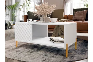 Holmes Sofabord 92 cm - Hvit - Møbler - Bord - Sofabord & salongbord