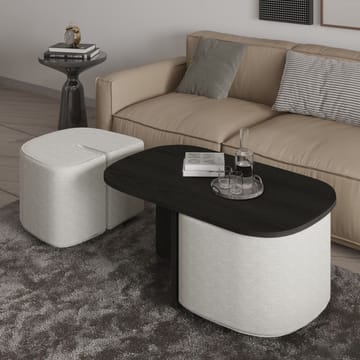 Hu Sofabordsett 90x42,9x45 cm - Svart - Møbler - Bord - Sofabord & salongbord