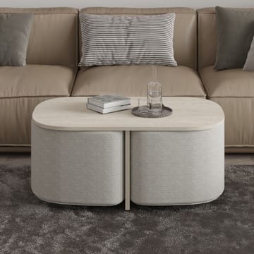 Hu Sofabordsett 90x42,9x45 cm - Travertin - Møbler - Bord - Sofabord & salongbord
