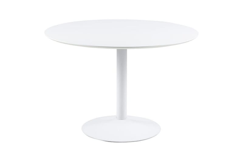 Ibiza Spisegruppe Rund 110 Cm + 4 Spisestuestoler - Hvit - Møbler - Bord - Spisegruppe