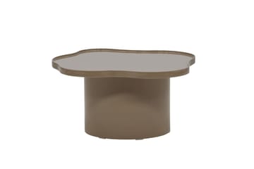 Ilse Asymmetrisk Salongbord 90 cm i Metall - Taupe - Møbler - Bord - Sofabord & salongbord