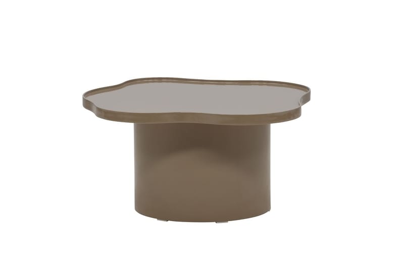 Ilse Asymmetrisk Salongbord 90 cm i Metall - Taupe - Møbler - Bord - Sofabord & salongbord