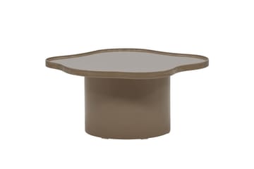 Ilse Asymmetrisk Salongbord 90 cm i Metall - Taupe - Møbler - Bord - Sofabord & salongbord