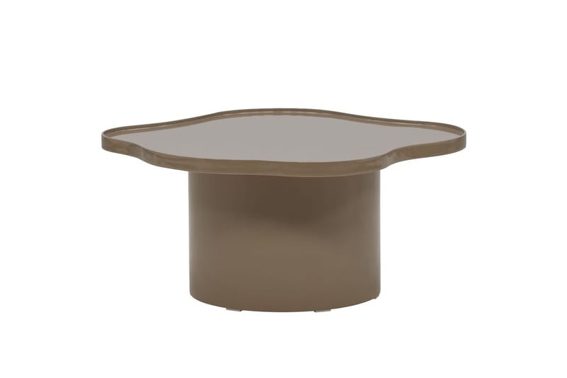 Ilse Asymmetrisk Salongbord 90 cm i Metall - Taupe - Møbler - Bord - Sofabord & salongbord