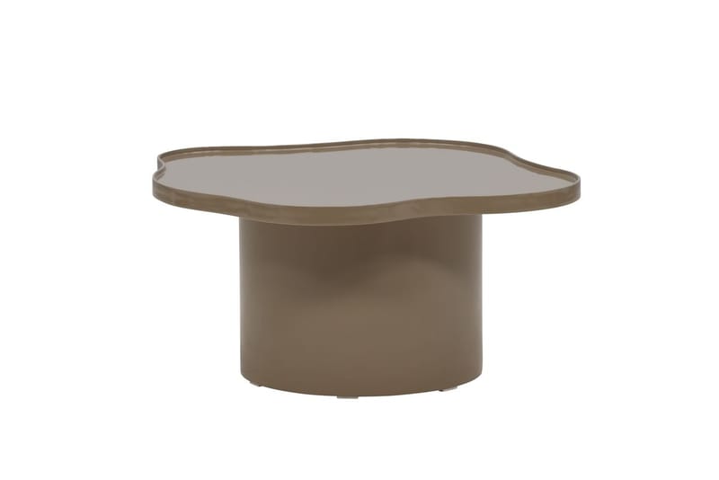 Ilse Asymmetrisk Salongbord 90 cm i Metall - Taupe - Møbler - Bord - Sofabord & salongbord