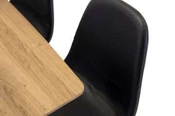 Inca Spisegruppe 160 cm Rektangulær med 4 Polar Stoler - Sort - Møbler - Bord - Spisegruppe