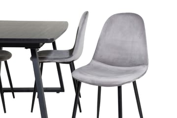 Inca spisegruppe uttrekkbar 160 cm rektangulær med 4 Polar stoler - Møbler - Bord - Spisegruppe