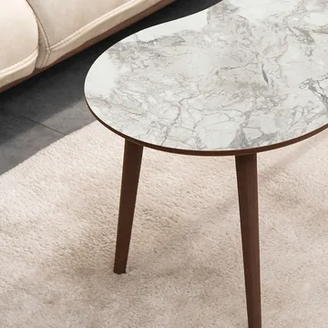 Indumati sofabord 99 cm - Hvit - Møbler - Bord - Sofabord & salongbord