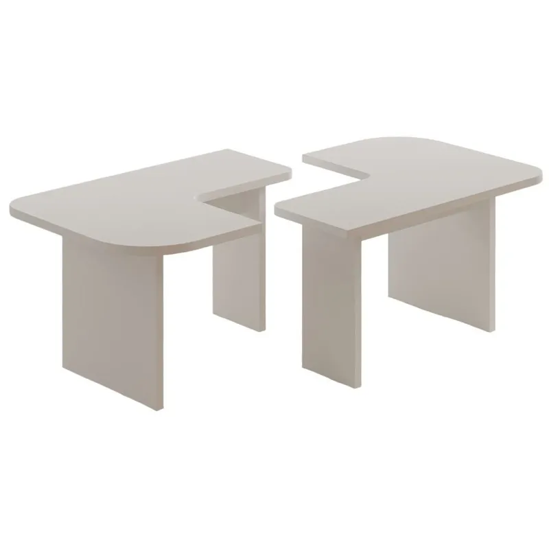 Iris Sofabordsett 90x35x45 cm, Hvit