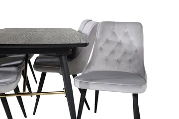 Irunea spisebord 180 cm med 6 stk. Valera Luksus fløyelsstoler - Møbler - Bord - Spisegruppe