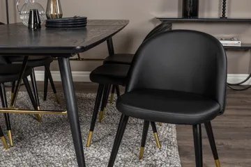 Irunea spisebord 180 cm med 6 stk. Valera spisestoler - Møbler - Bord - Spisegruppe