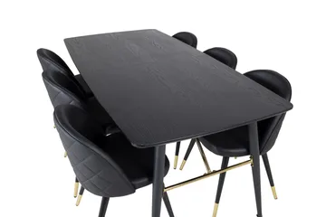 Irunea spisebord 180 cm med 6 stk. Valera spisestoler - Møbler - Bord - Spisegruppe