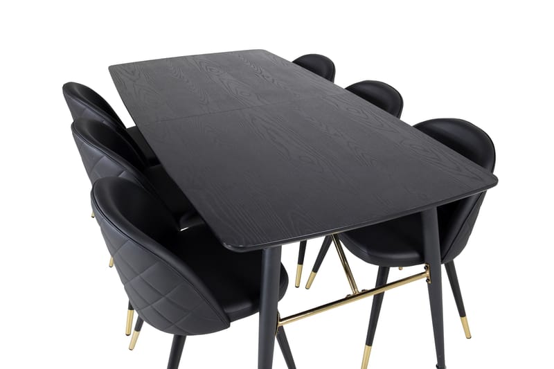Irunea spisebord 180 cm med 6 stk. Valera spisestoler - Møbler - Bord - Spisegruppe