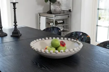 Irunea Uttrekkbar Spisegruppe 180 cm inkl. 6 Sedavi Stoler - Svart/Blå - Møbler - Bord - Spisegruppe
