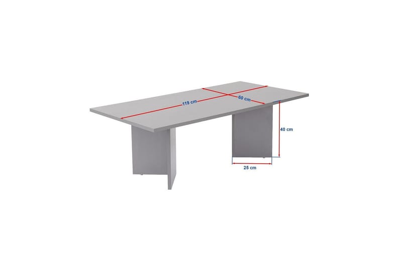Isami Sofabord 119 cm - Brun - Møbler - Bord - Sofabord & salongbord