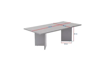 Isami Sofabord 119 cm - Hvit - Møbler - Bord - Sofabord & salongbord