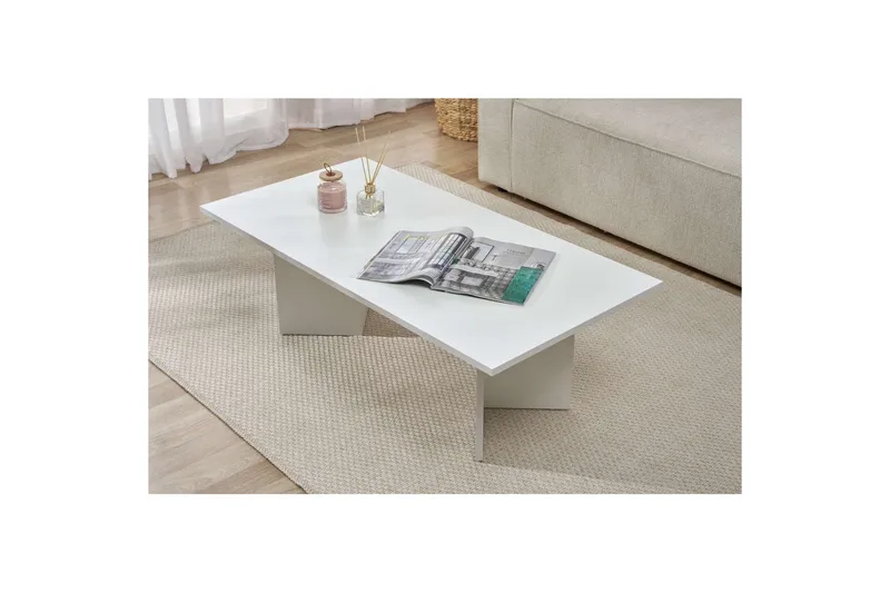 Isami Sofabord 119 cm - Hvit - Møbler - Bord - Sofabord & salongbord